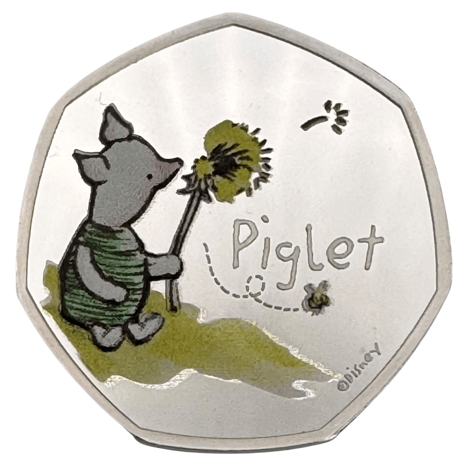 Piglet 2020 UK 50p Silver Proof Colour Coin piglet Piglet 2020 UK 50p Silver Proof Colour Coin