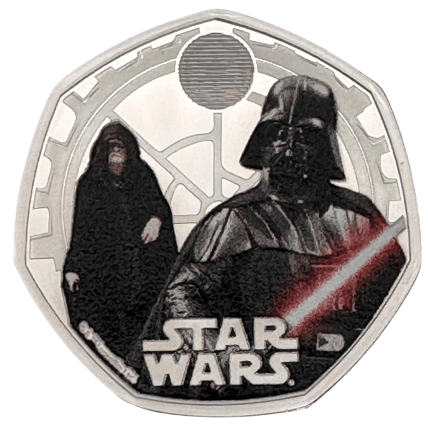 Darth Vader & Emperor Palpatine 2023 UK 50p Silver Proof Colour Coin darth vader Darth Vader & Emperor Palpatine 2023 UK 50p Silver Proof Colour Coin