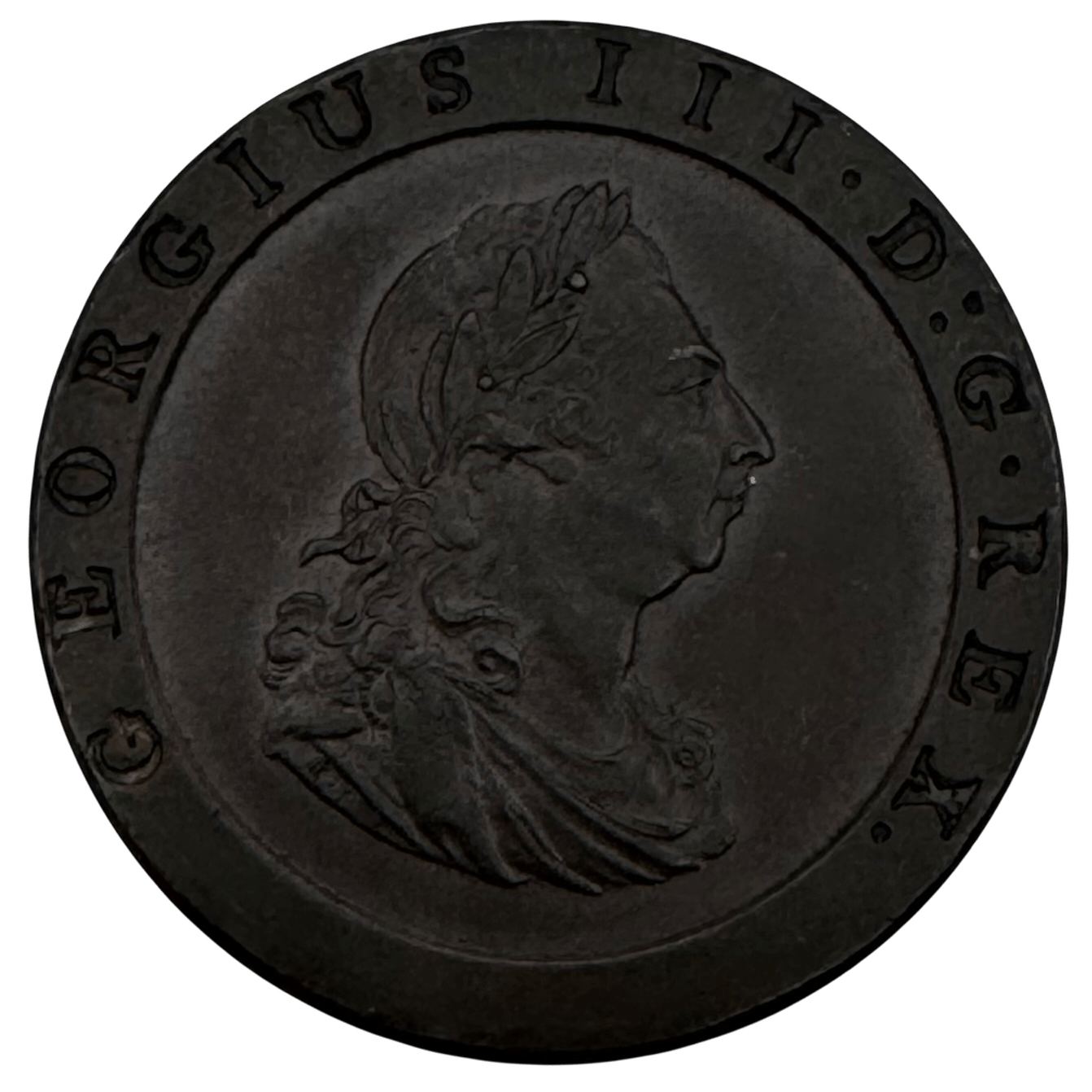 George III Cartwheel Penny 1797 Almost Uncirculated cartwheel penny George III Cartwheel Penny 1797 Almost Uncirculated