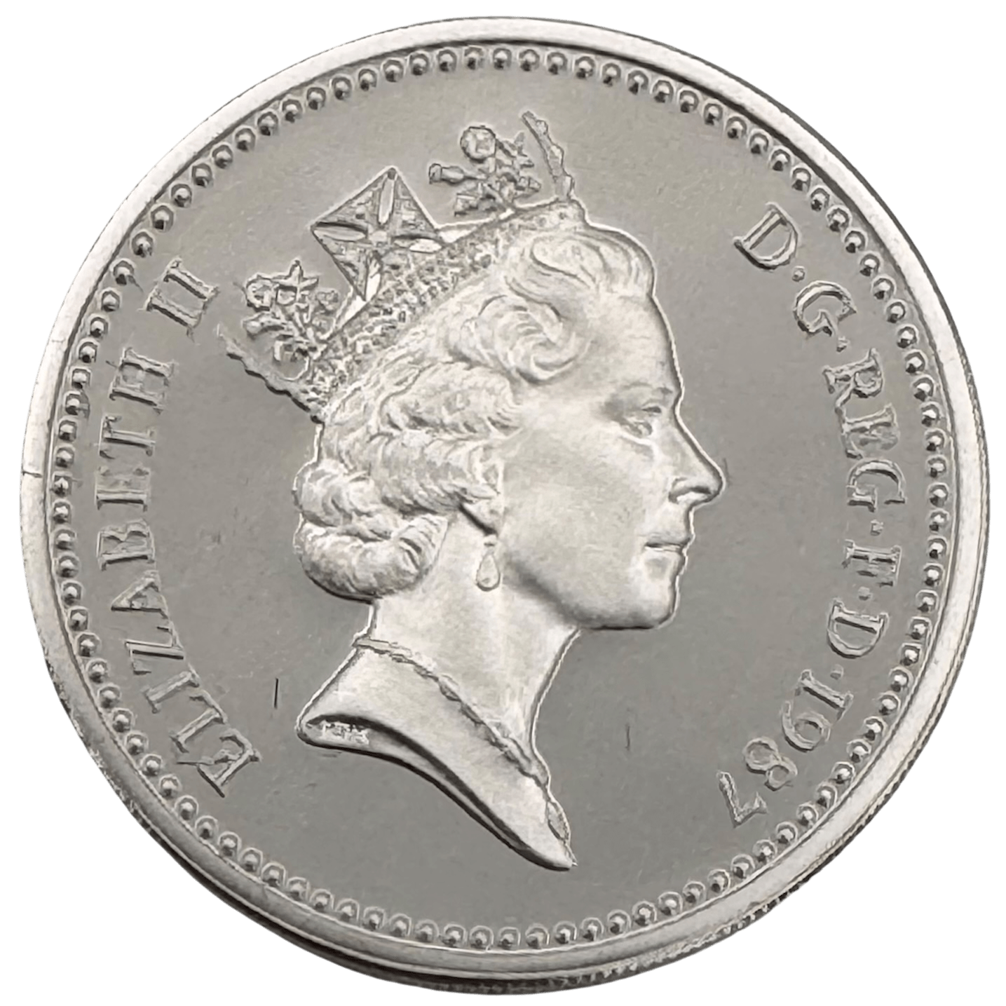 1987 United Kingdom Silver Proof Piedfort One Pound Coin 1987 1987 United Kingdom Silver Proof Piedfort One Pound Coin