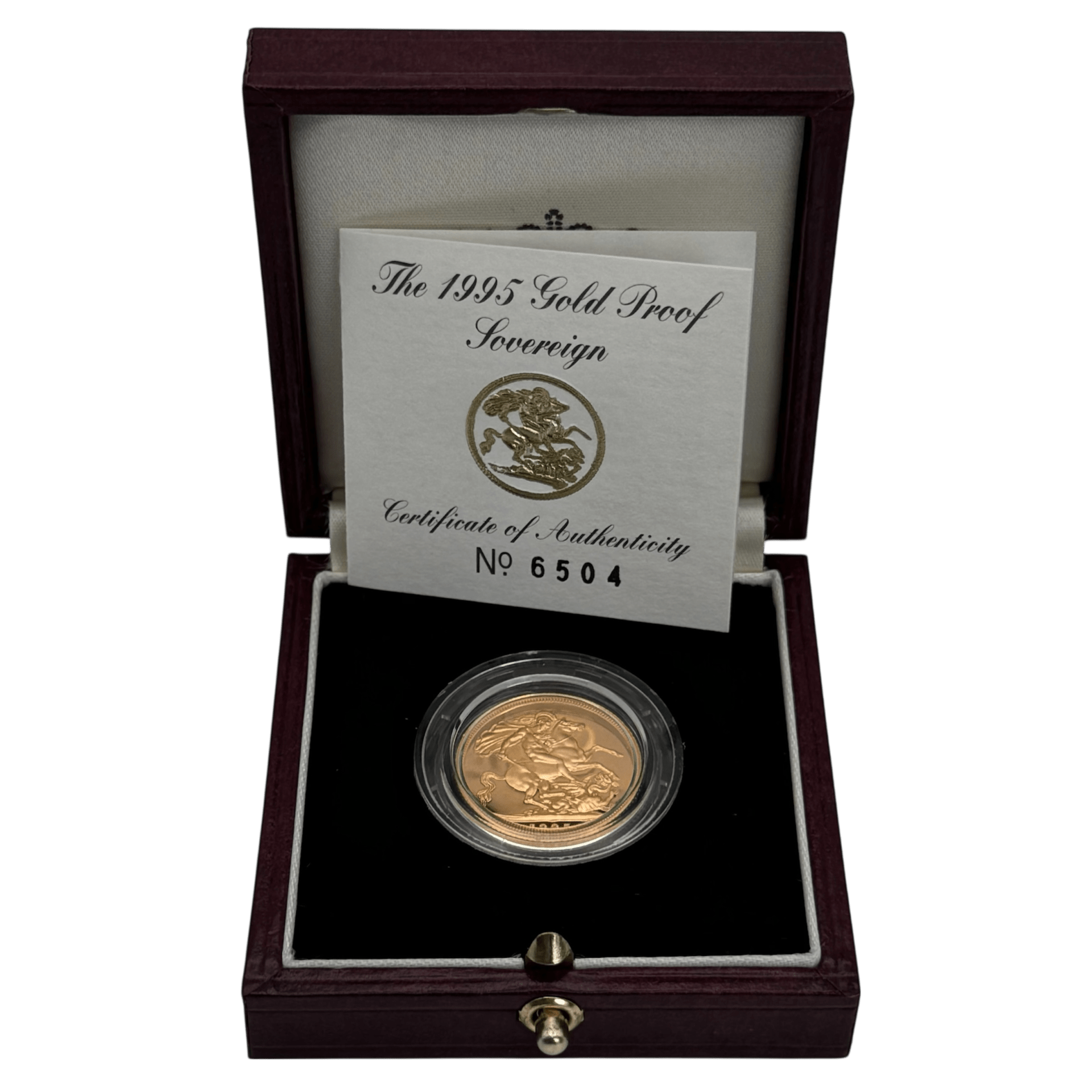 1995 United Kingdom Proof Gold Sovereign 1995 1995 United Kingdom Proof Gold Sovereign