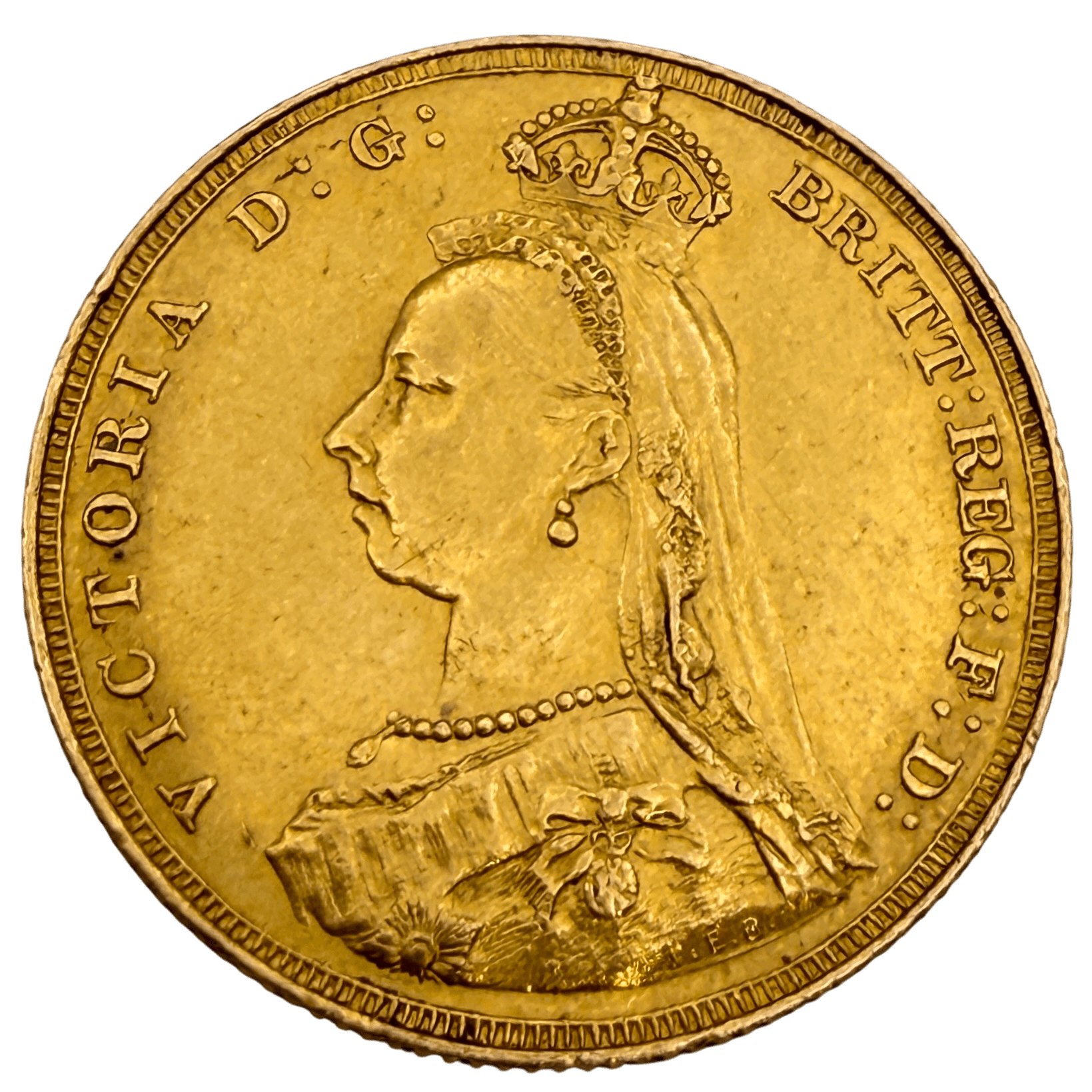 1887 Queen Victoria Jubilee Head Sovereign About Uncirculated 1887 1887 Queen Victoria Jubilee Head Sovereign About Uncirculated