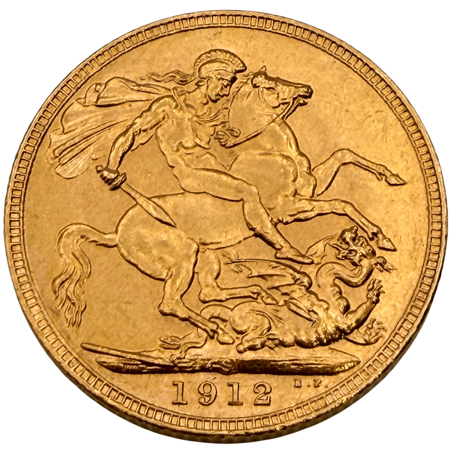 1912 George V Gold Sovereign About Brilliant Uncirculated 1912 1912 George V Gold Sovereign About Brilliant Uncirculated