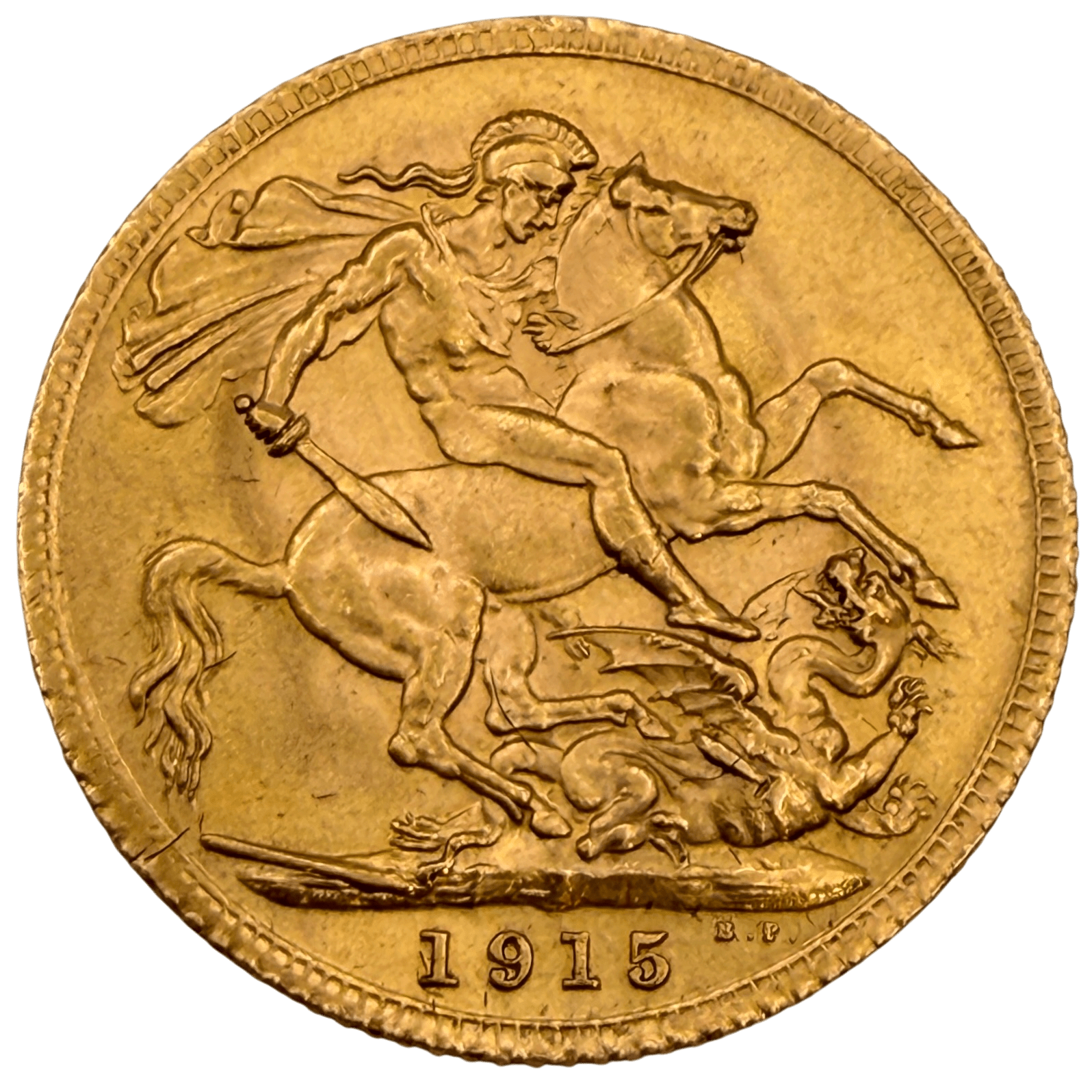 1915 George V Gold Sovereign About Brilliant Uncirculated 1915 1915 George V Gold Sovereign About Brilliant Uncirculated