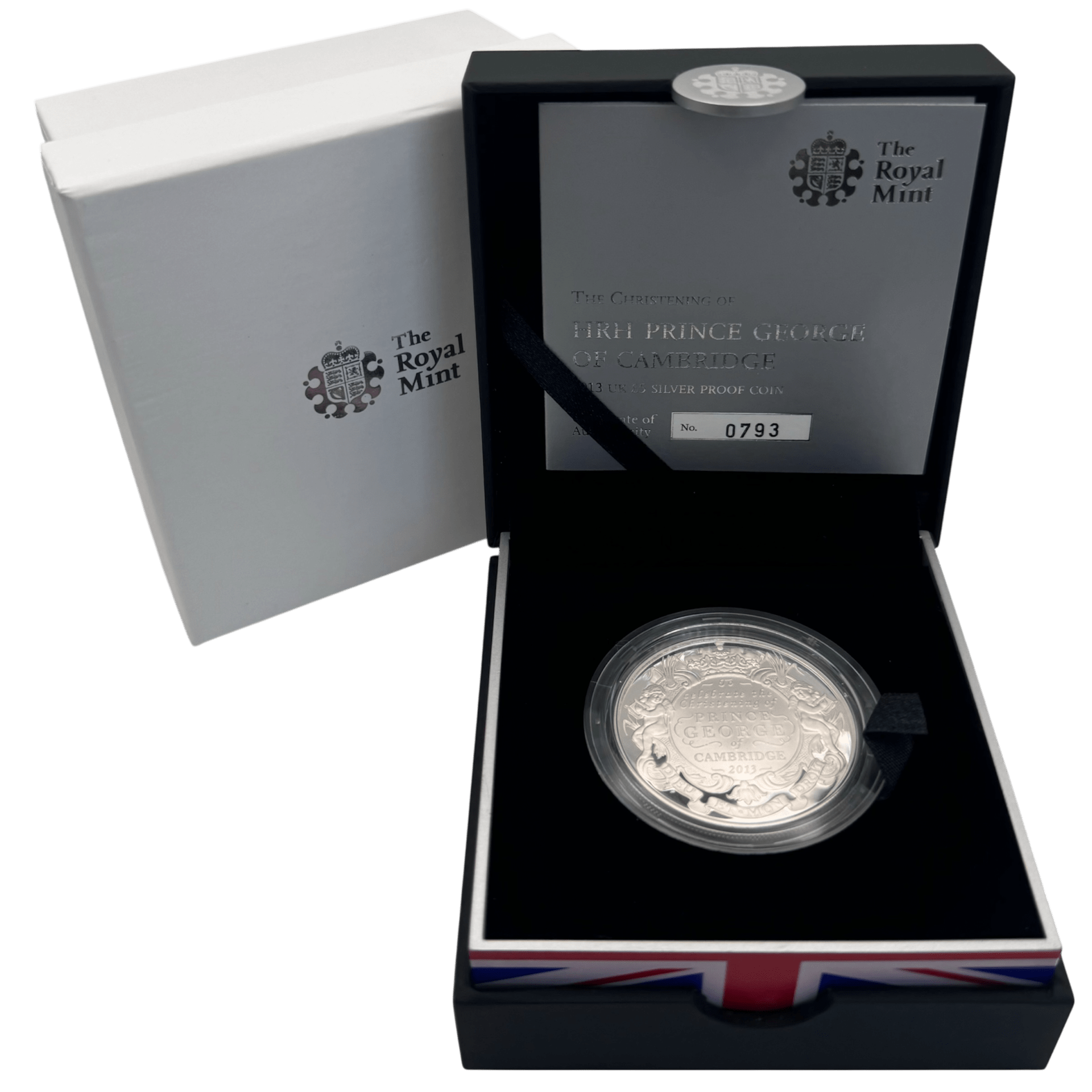The 2013 Christening of HRH Prince George of Cambridge UK £5 Silver Proof Coin 2013 The 2013 Christening of HRH Prince George of Cambridge UK £5 Silver Proof Coin