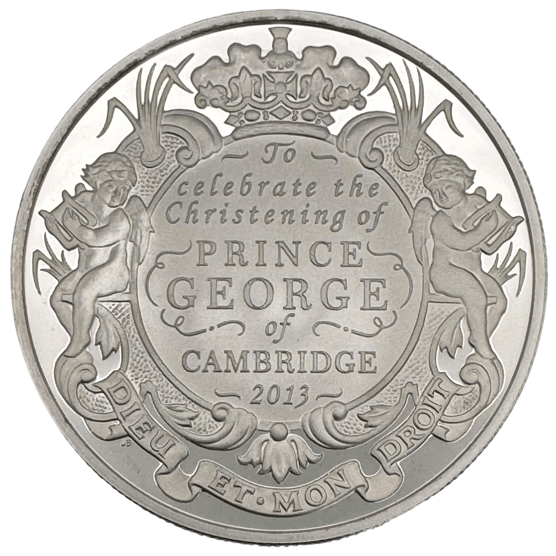 The 2013 Christening of HRH Prince George of Cambridge UK £5 Silver Proof Coin 2013 The 2013 Christening of HRH Prince George of Cambridge UK £5 Silver Proof Coin