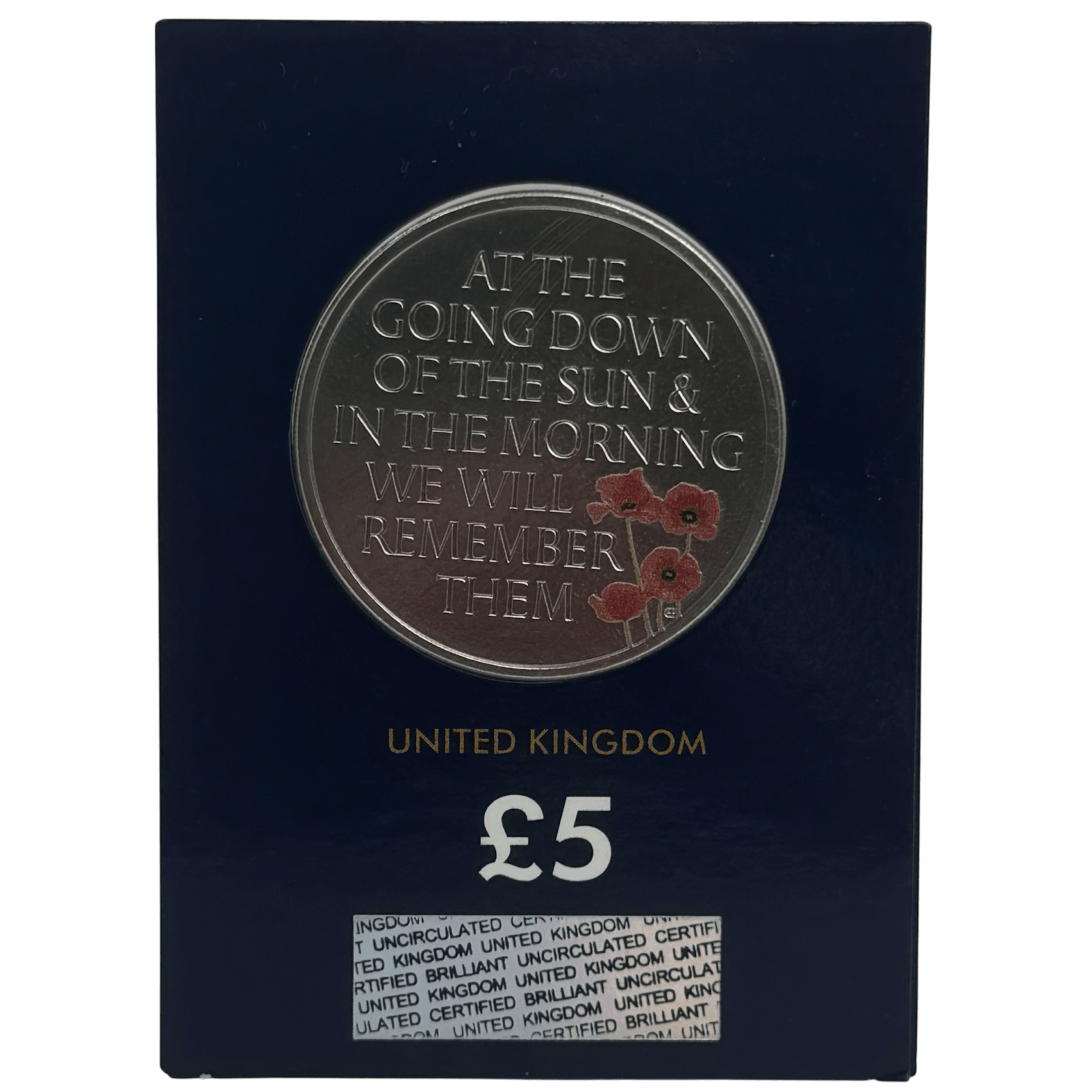 2021 Remembrance £5 Brilliant Uncirculated Coin in Change Checker Card 2021 2021 Remembrance £5 Brilliant Uncirculated Coin in Change Checker Card