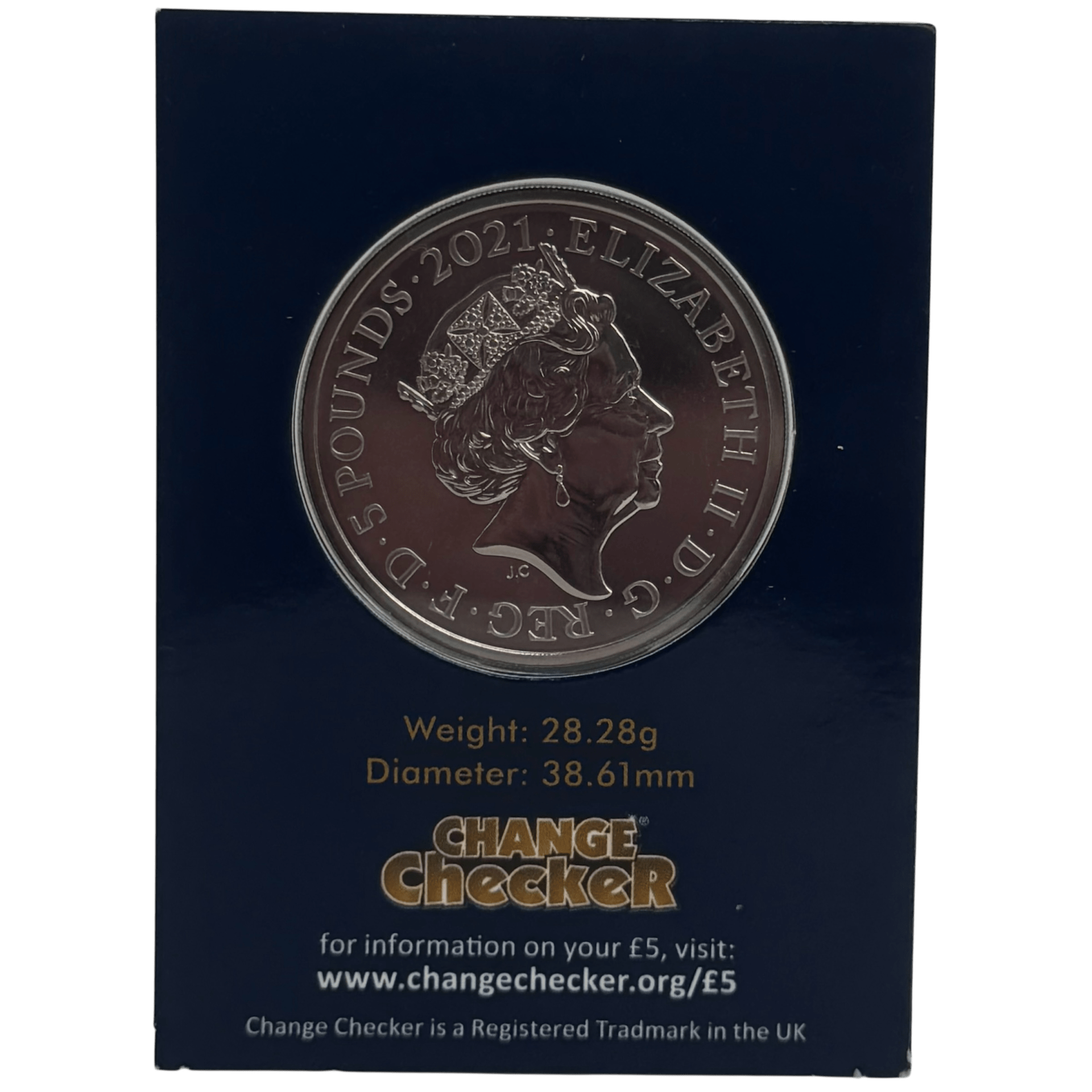 2021 Mahatma Gandhi £5 Brilliant Uncirculated Coin in Change Checker Card mahatma gandhi 2021 Mahatma Gandhi £5 Brilliant Uncirculated Coin in Change Checker Card