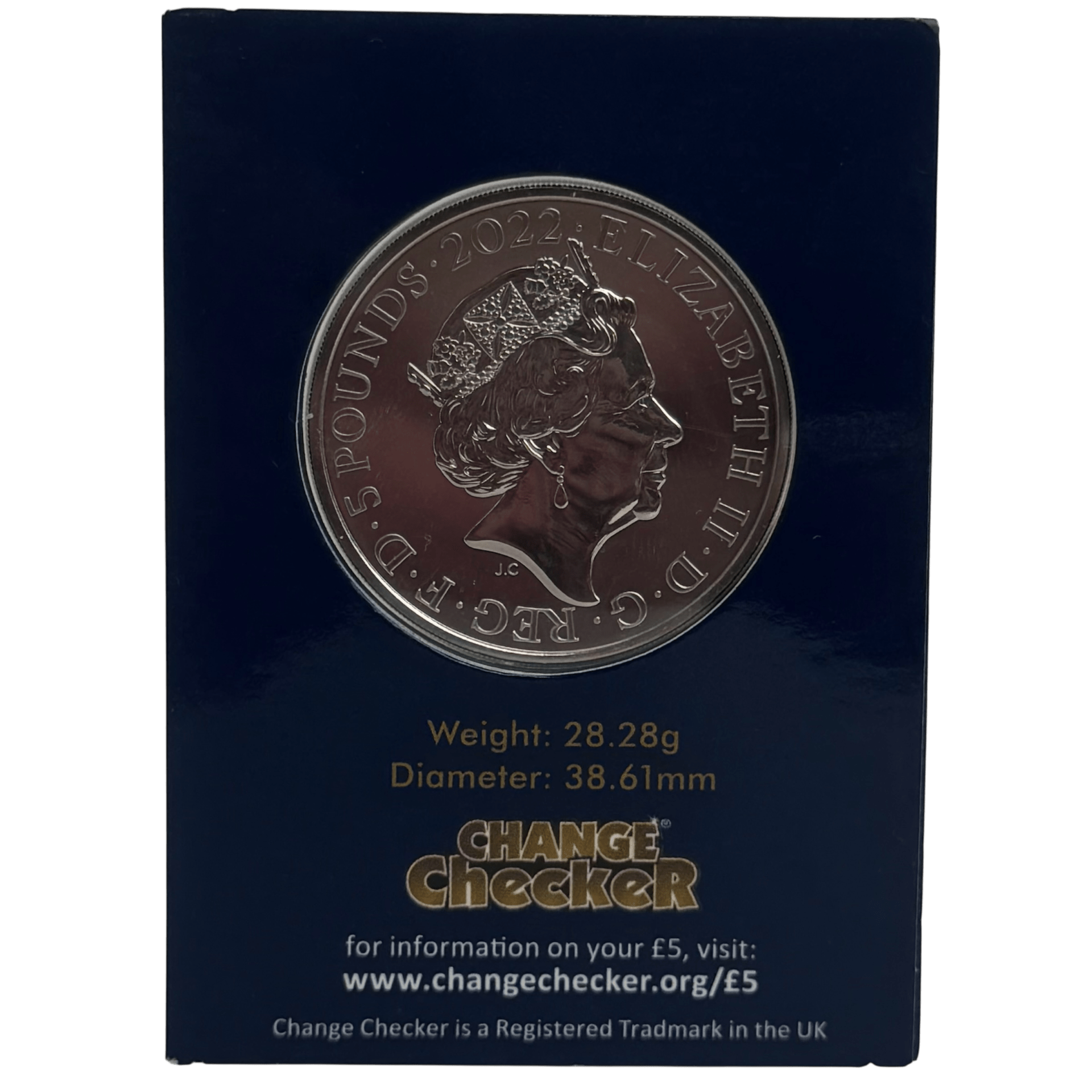 Prince William's 40th Birthday £5 Brilliant Uncirculated Coin in Change Checker Card prince william Prince William's 40th Birthday £5 Brilliant Uncirculated Coin in Change Checker Card