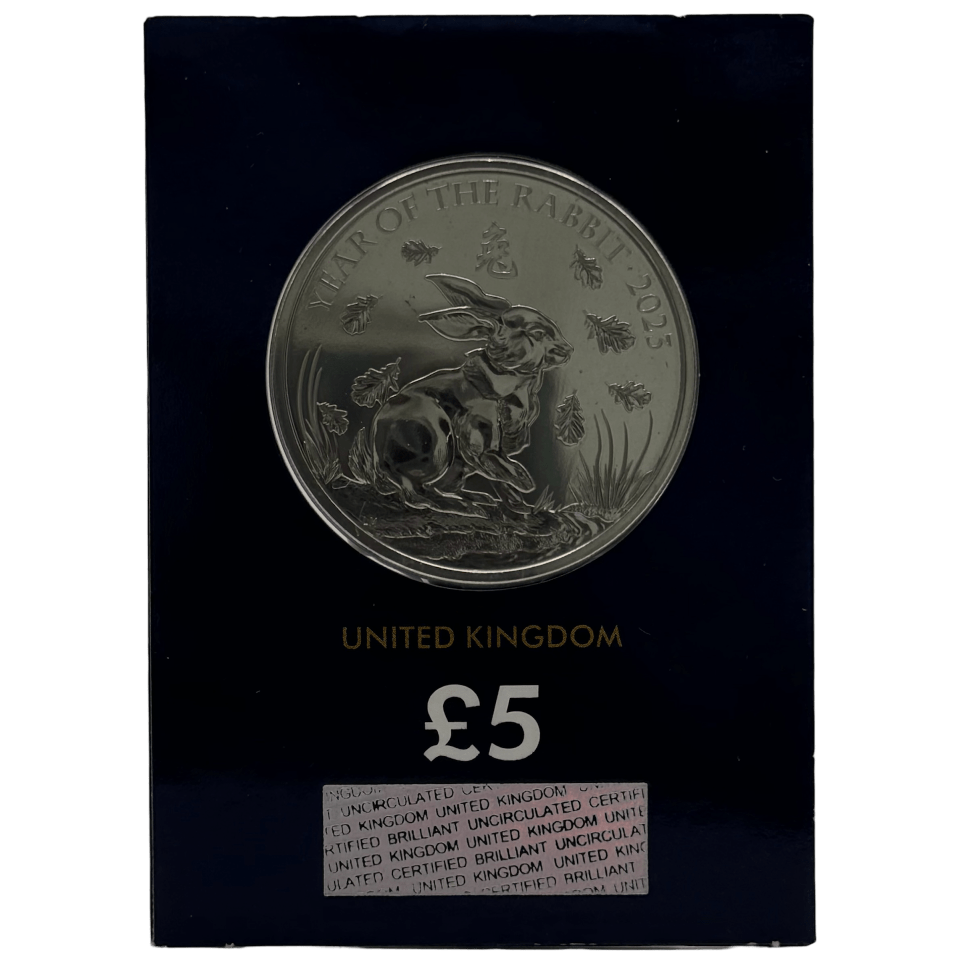 2023 Year of The Rabbit £5 Brilliant Uncirculated Coin in Change Checker Card 2023 2023 Year of The Rabbit £5 Brilliant Uncirculated Coin in Change Checker Card