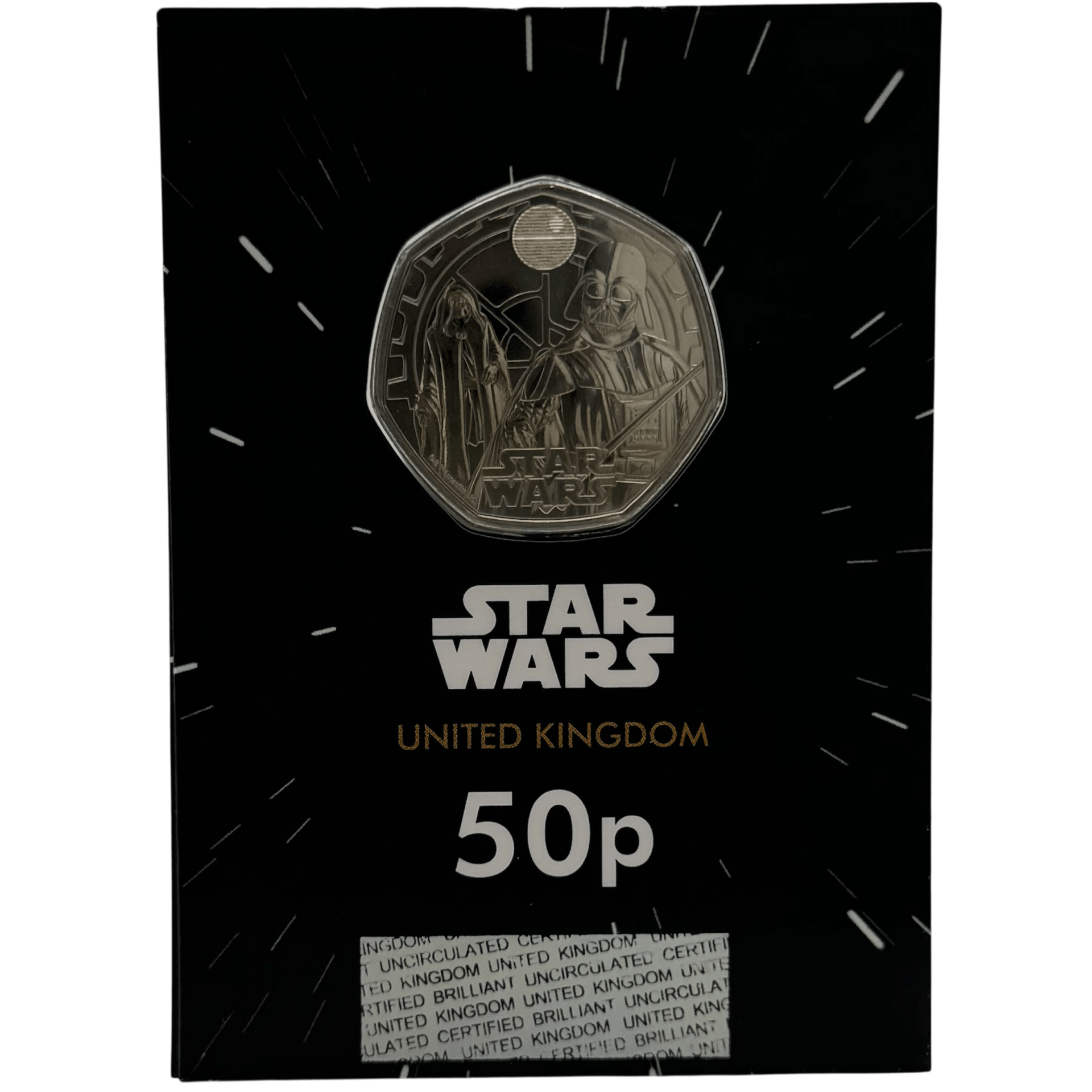 Star Wars Vader & Palpatine £5 Brilliant Uncirculated Coin in Change Checker Card star wars Star Wars Vader & Palpatine £5 Brilliant Uncirculated Coin in Change Checker Card
