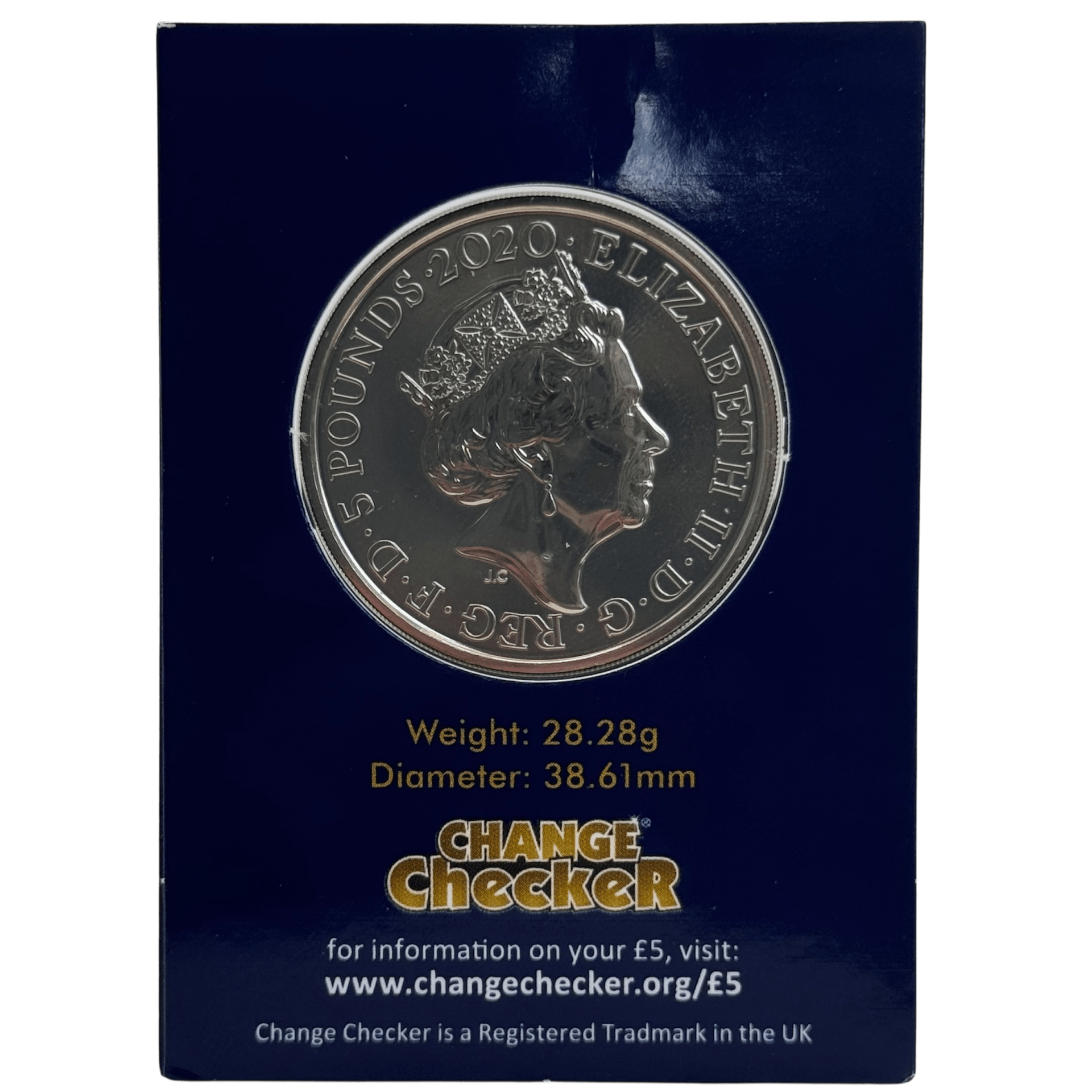 2020 The Royal Menagerie UK Brilliant Uncirculated £5 Coin in Change Checker Card 2020 2020 The Royal Menagerie UK Brilliant Uncirculated £5 Coin in Change Checker Card