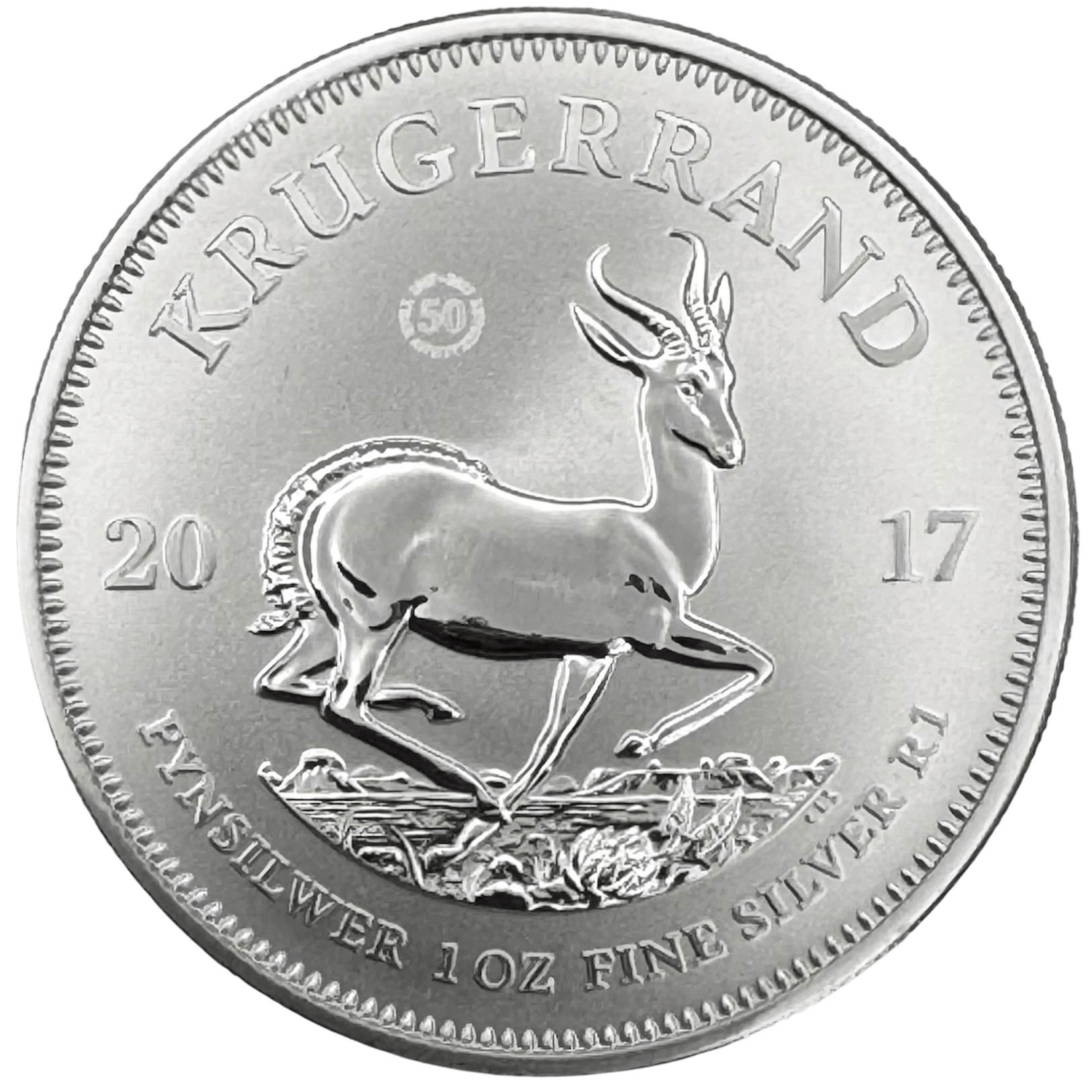 2017 Silver Krugerrand 1oz 50th Anniversary Coin 2017 2017 Silver Krugerrand 1oz 50th Anniversary Coin