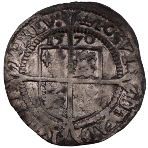 Elizabeth I 1570 Silver Sixpence Rose Very Fine