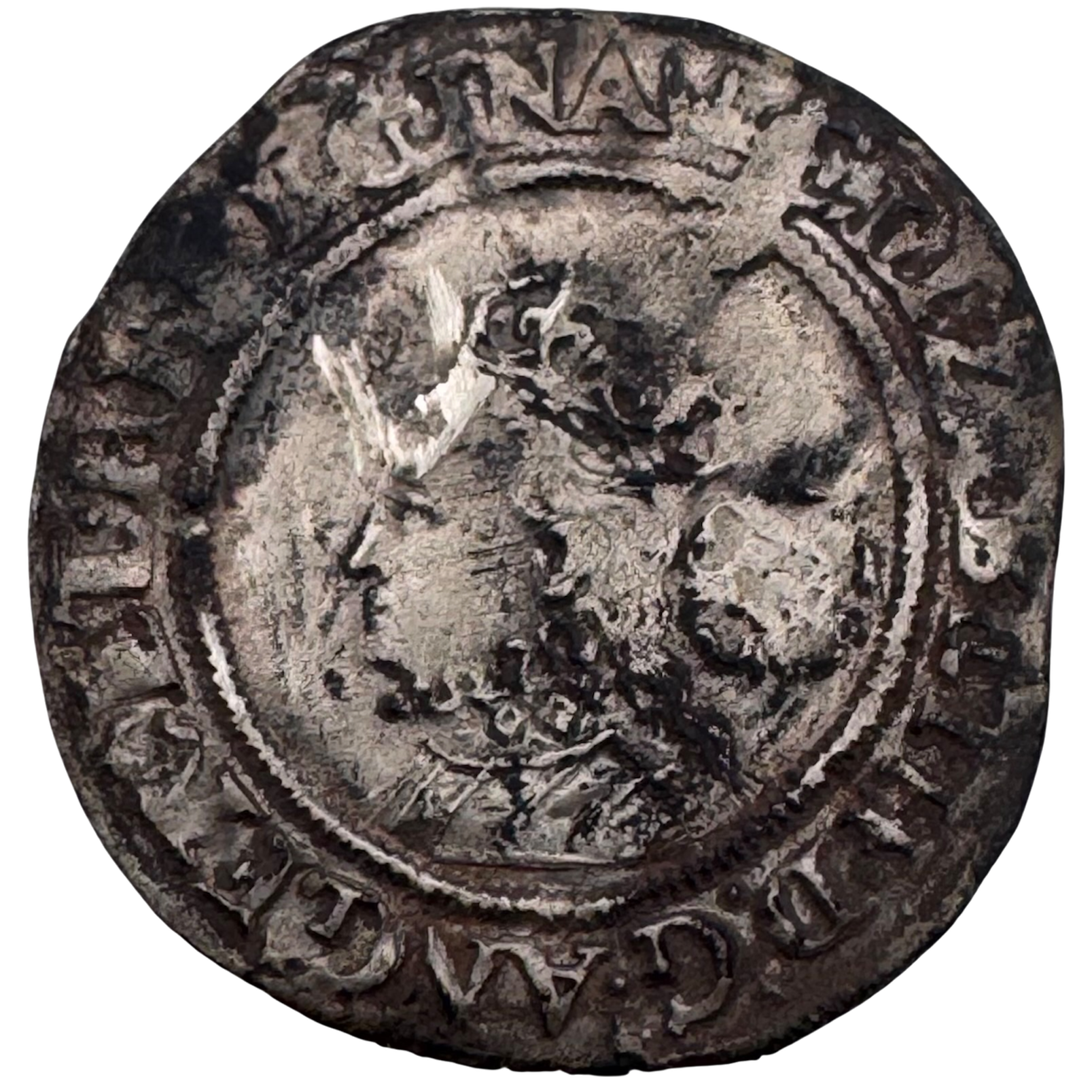 Elizabeth I 1570 Silver Sixpence Rose Very Fine 1570 Elizabeth I 1570 Silver Sixpence Rose Very Fine