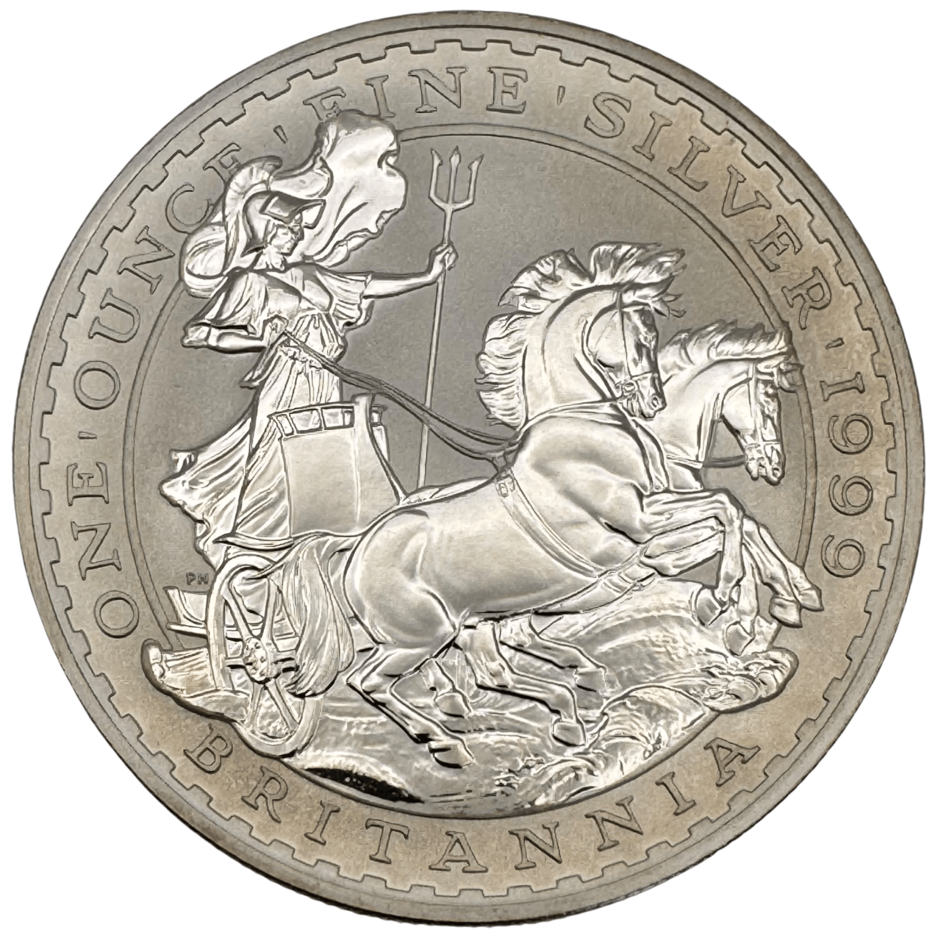 1999 Millennium Five Pound Britannia One Ounce Silver Coin Set 1999 1999 Millennium Five Pound Britannia One Ounce Silver Coin Set