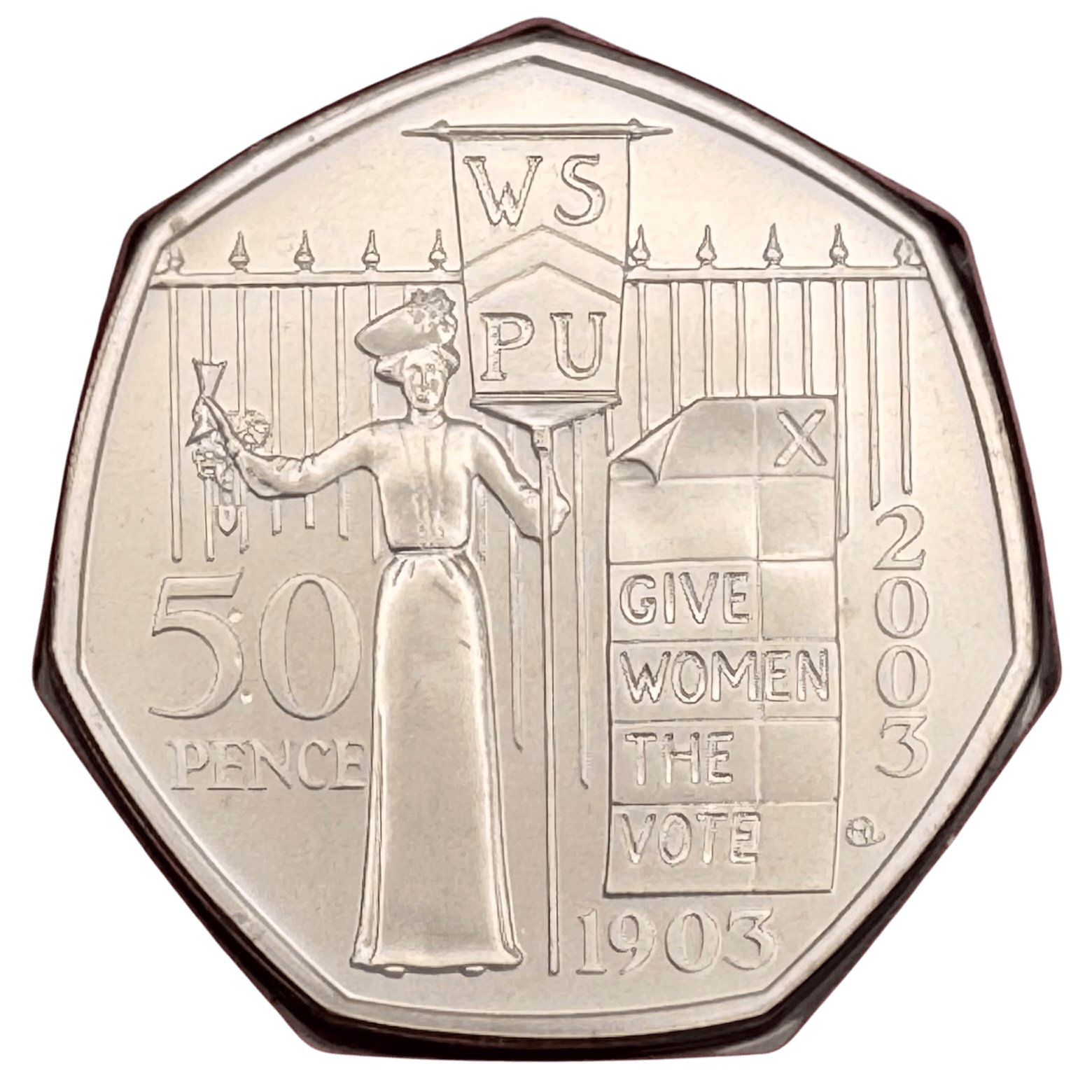 2003 Suffragettes Votes For Women 50p Brilliant Uncirculated Coin in Blister Pack suffragettes 2003 Suffragettes Votes For Women 50p Brilliant Uncirculated Coin in Blister Pack