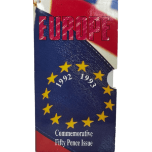 Europe 1992-1993 Commemorative 50p Issue in Blister Pack