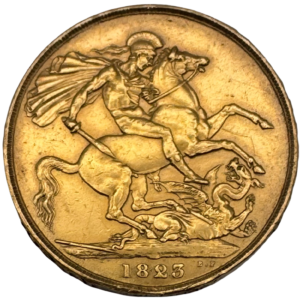 Philatelic Heritage philatelic 1823 George III Gold Double Sovereign Good Very Fine