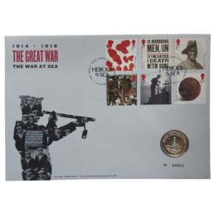 2015 The War at Sea £2 Brilliant Uncirculated Coin Cover