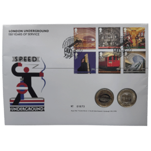 2013 London Underground 150 Years of Service £2 Brilliant Uncirculated Two-Coin Cover