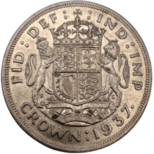 Crowns crowns 1937 George VI Coronation Crown About Brilliant Uncirculated Coin