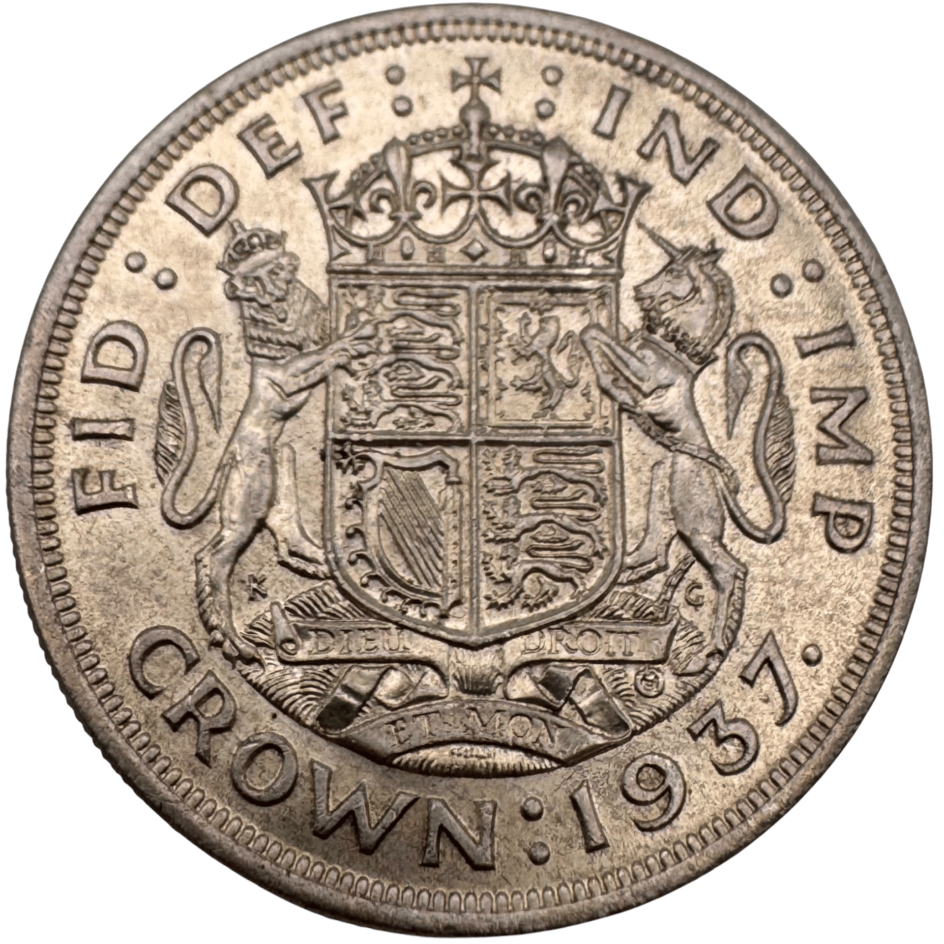 1937 George VI Coronation Crown About Brilliant Uncirculated Coin 1937 1937 George VI Coronation Crown About Brilliant Uncirculated Coin