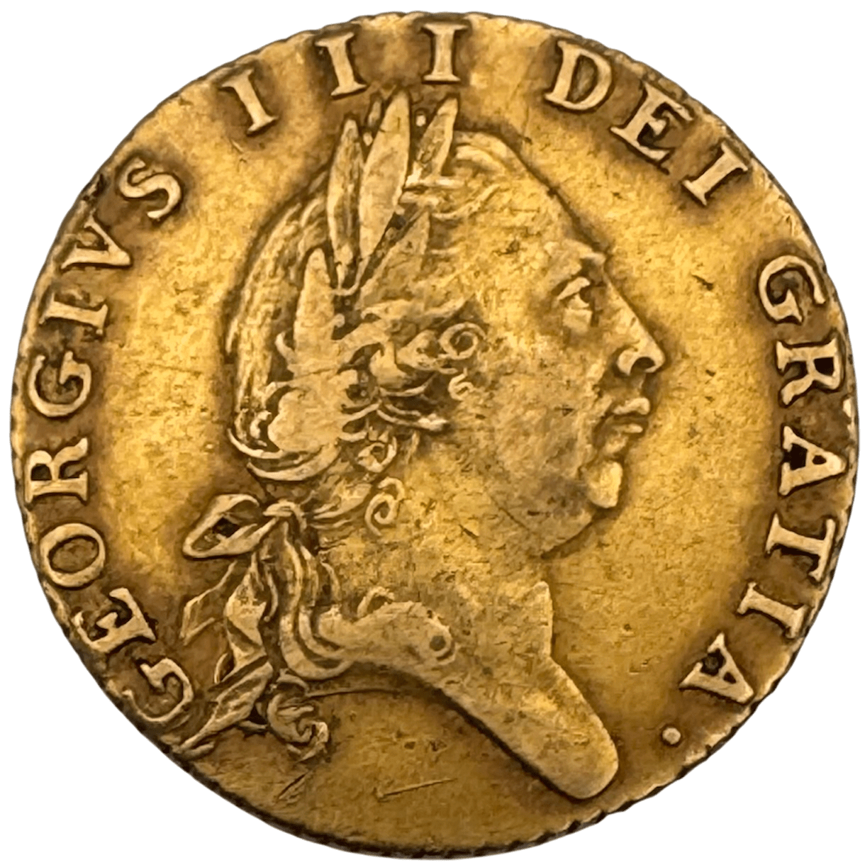 1787 George III Spade Half Guinea About Very Fine 1787 1787 George III Spade Half Guinea About Very Fine