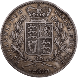 Crowns crowns 1845 Queen Victoria Young Head Crown Near Very Fine - Edge Bump